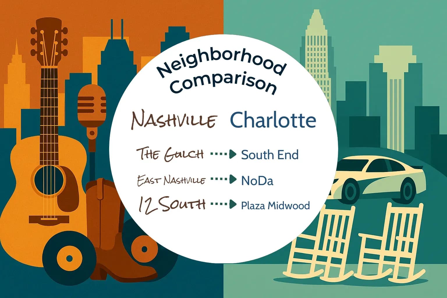 Nashville vs Charlotte Neighborhood Comparison
