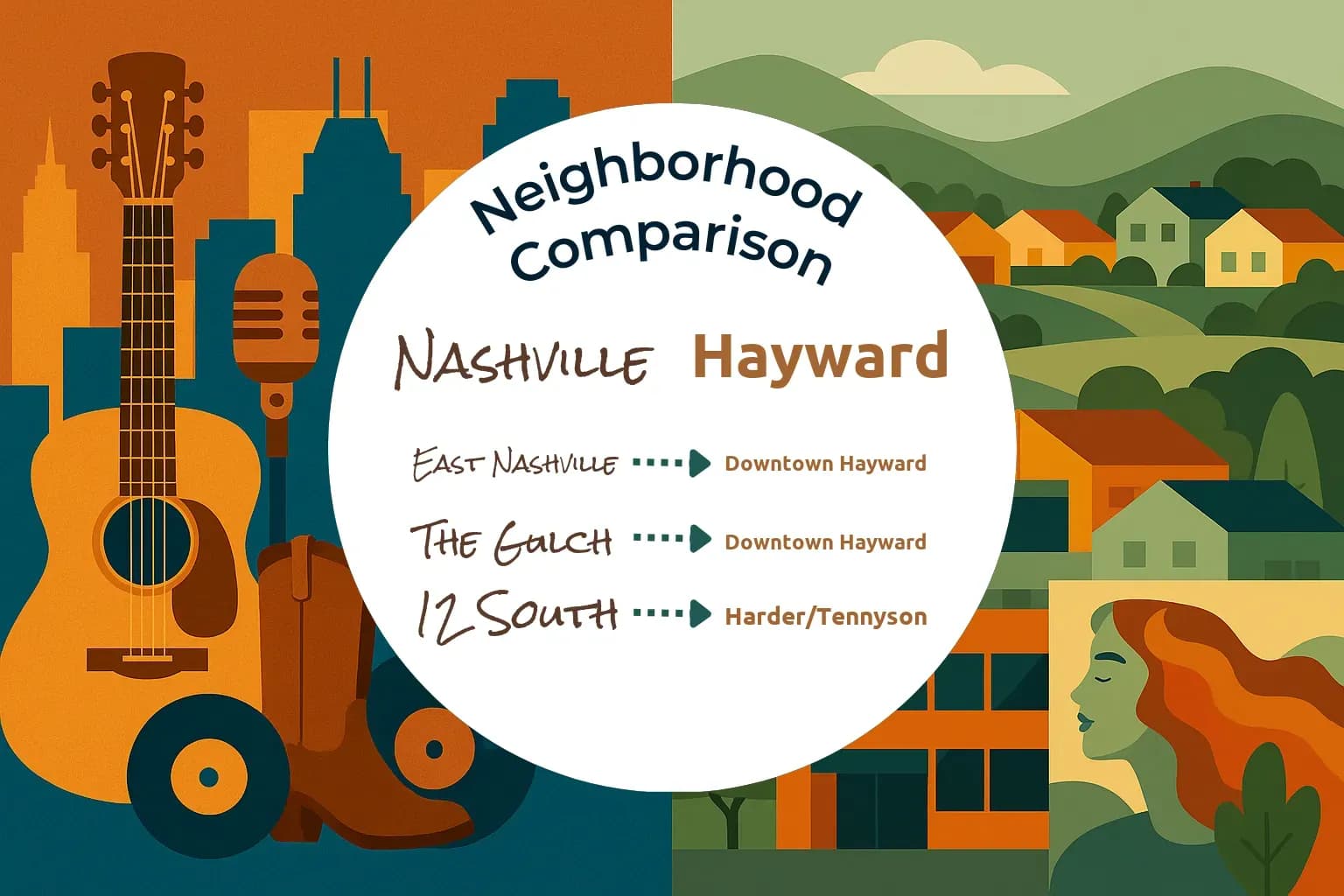 Nashville vs Hayward Neighborhood Comparison