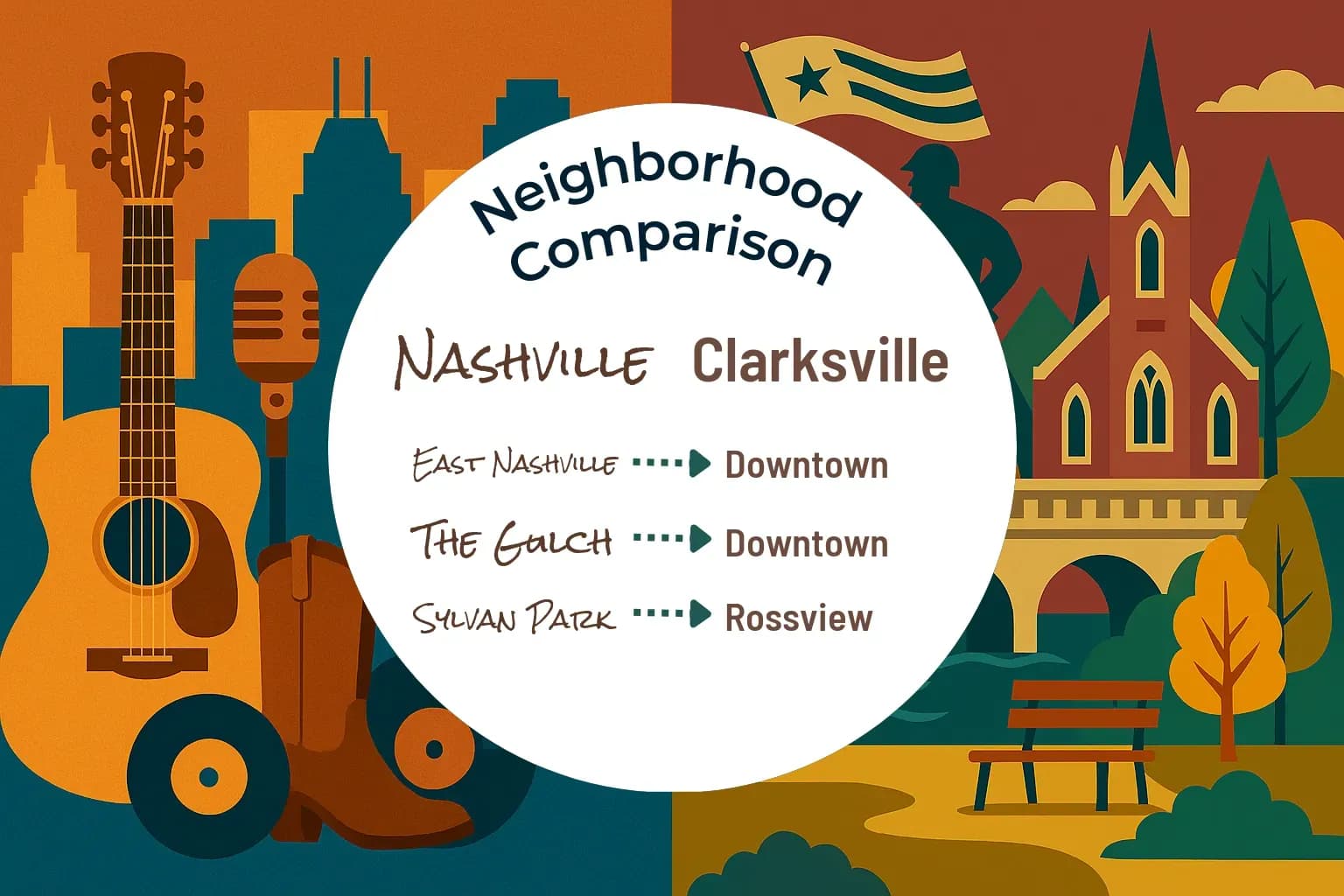 Nashville vs Clarksville Neighborhood Comparison
