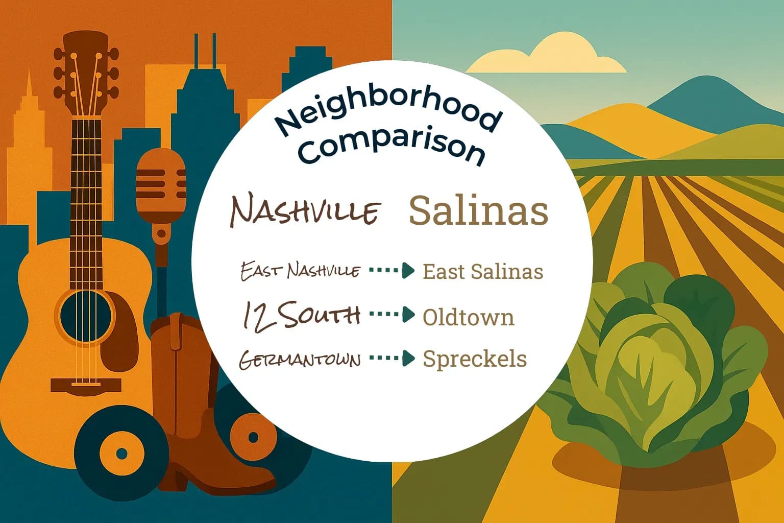 Nashville vs Salinas Neighborhood Comparison