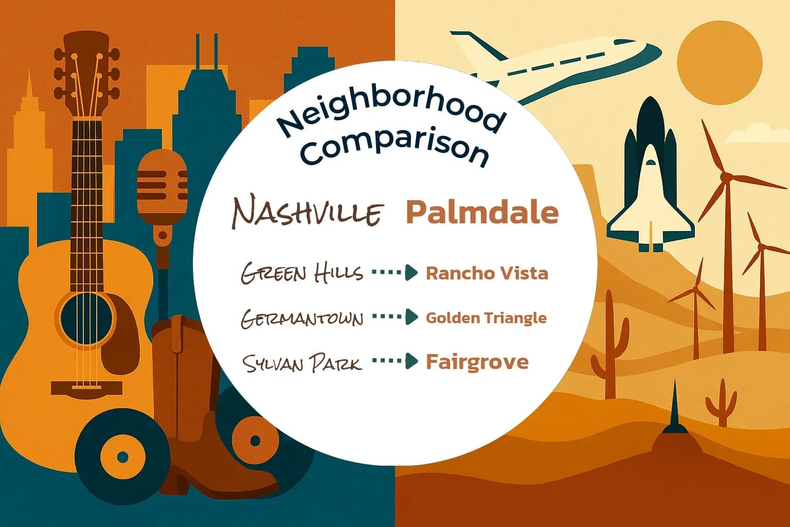 Nashville vs Palmdale Neighborhood Comparison
