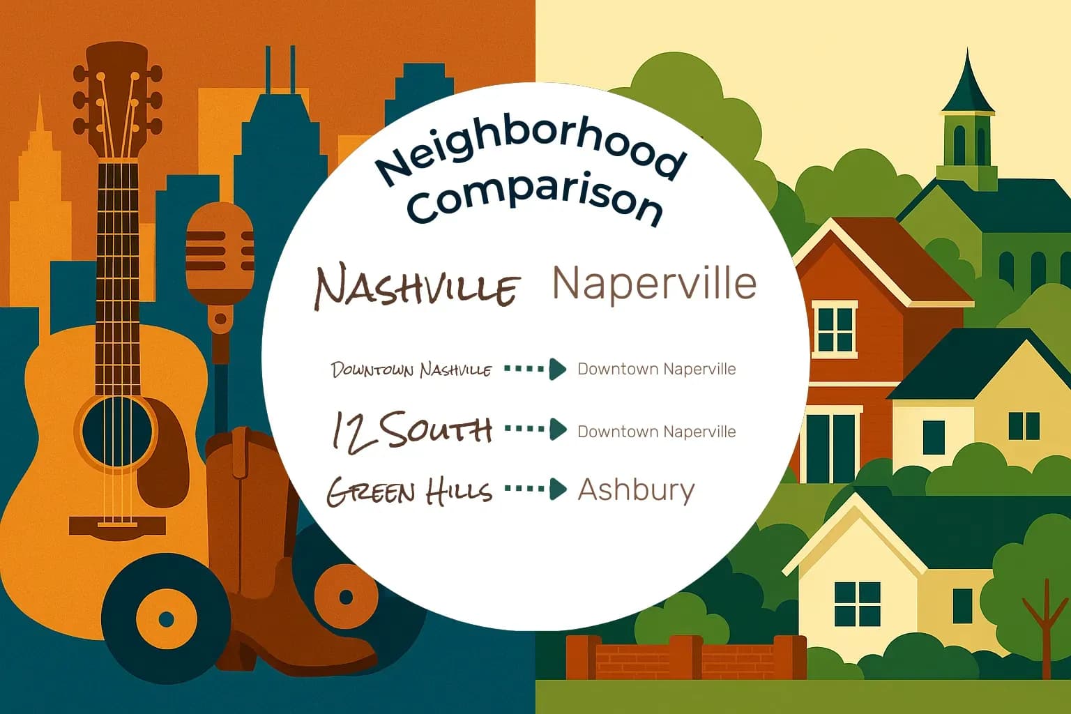 Nashville vs Naperville Neighborhood Comparison