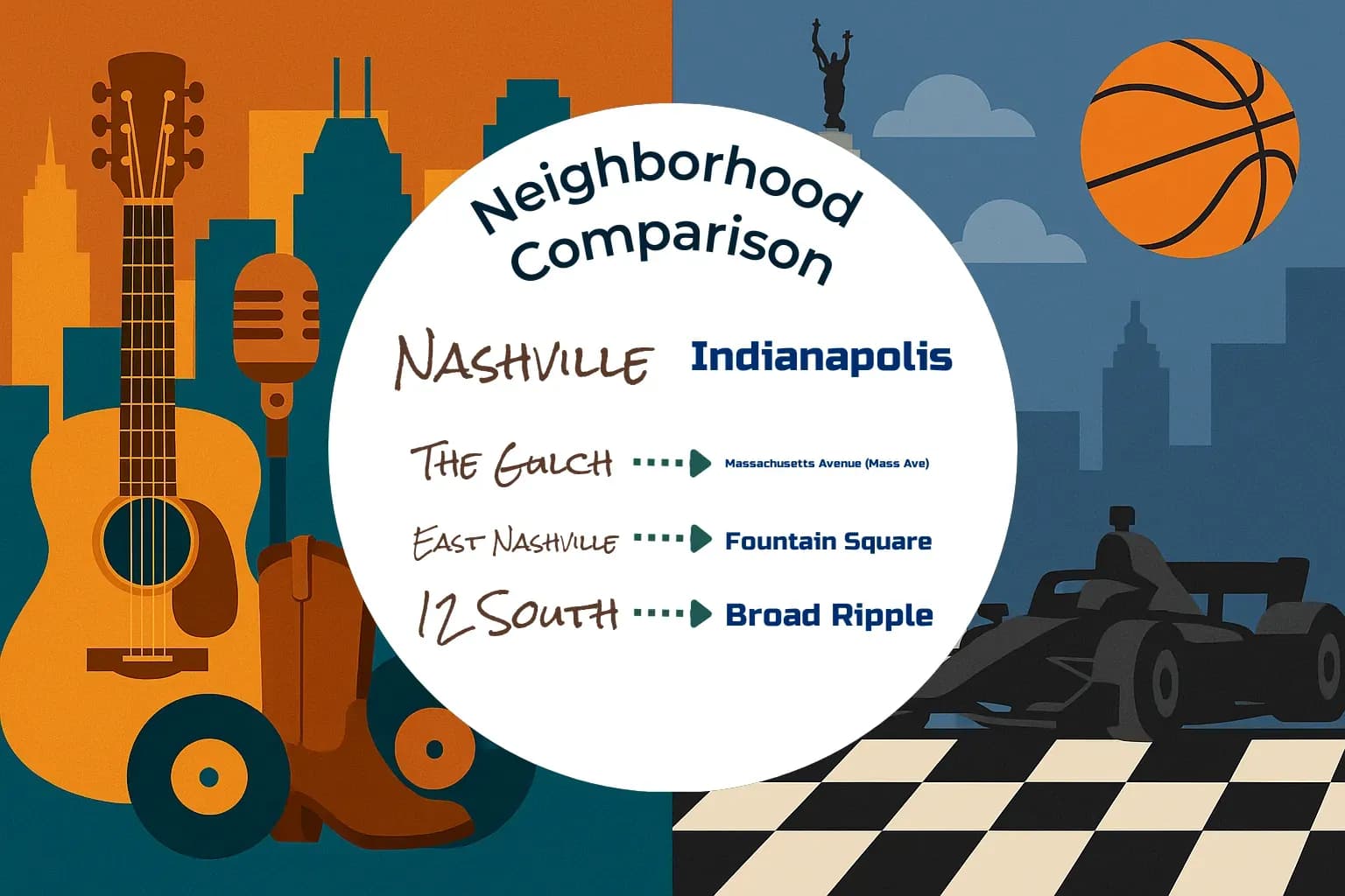 Nashville vs Indianapolis Neighborhood Comparison