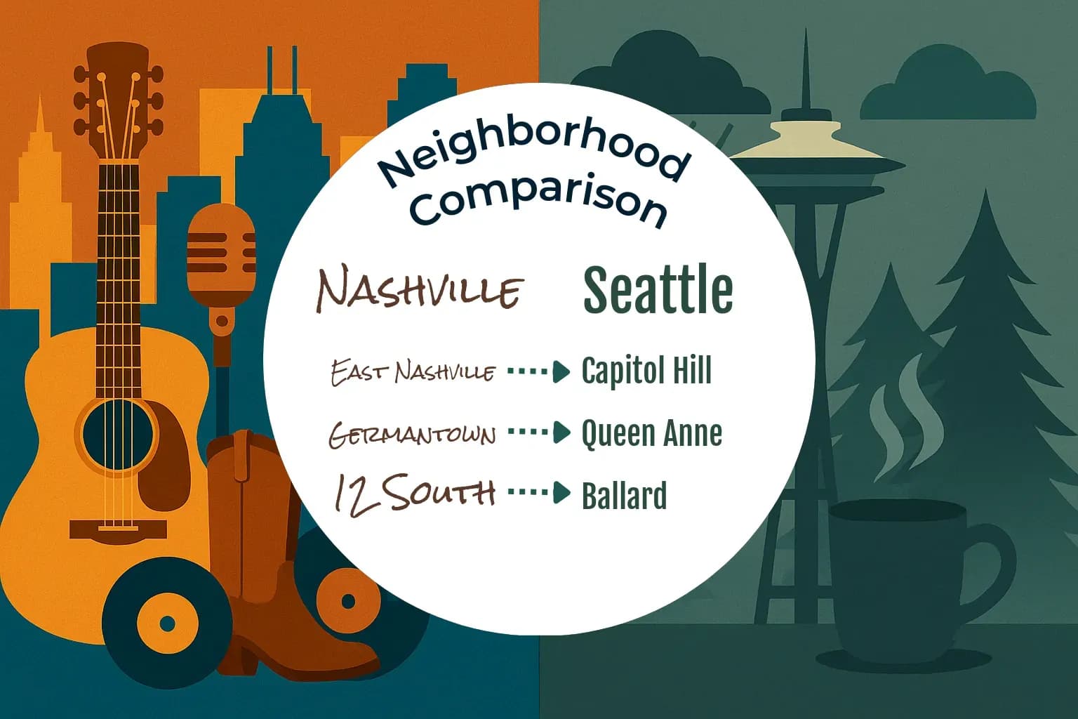 Nashville vs Seattle Neighborhood Comparison