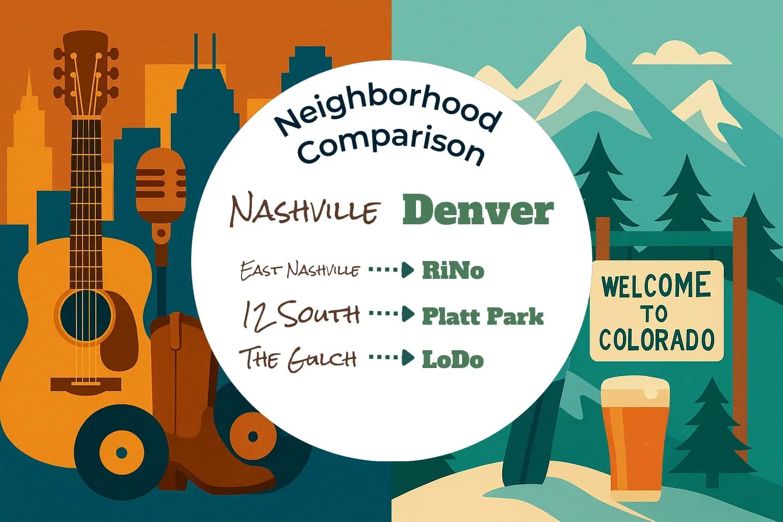 Nashville vs Denver Neighborhood Comparison
