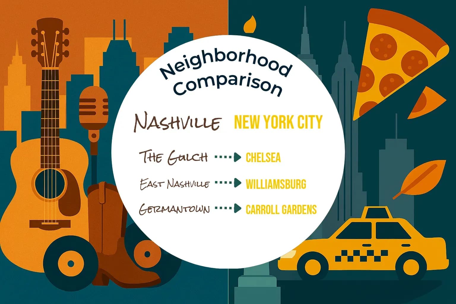 Nashville vs New York City Neighborhood Comparison