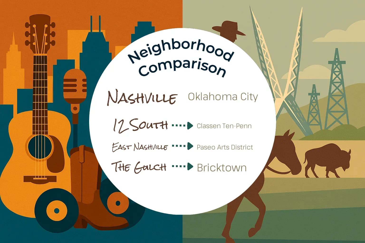 Nashville vs Oklahoma City Neighborhood Comparison