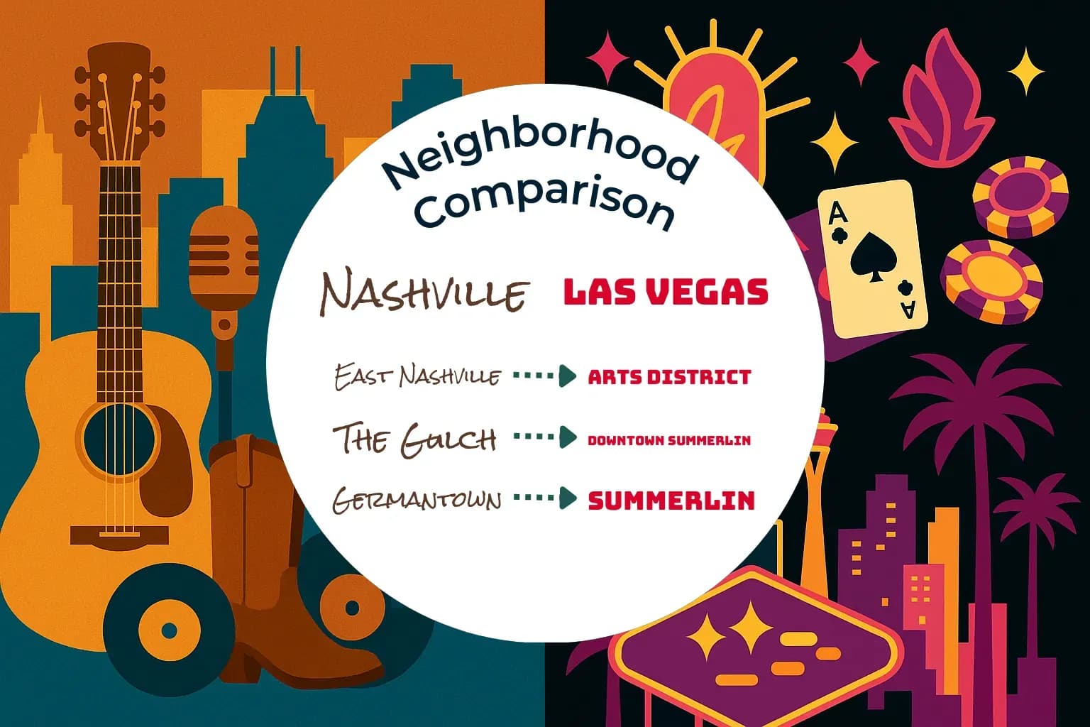 Nashville vs Las Vegas Neighborhood Comparison
