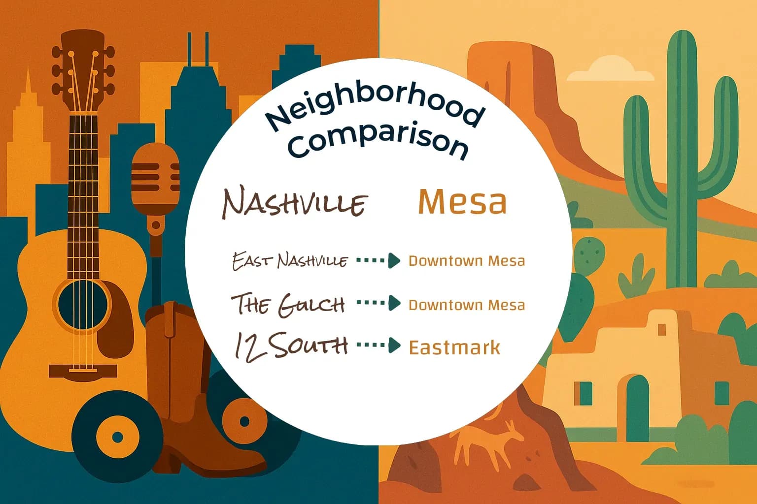 Nashville vs Mesa Neighborhood Comparison