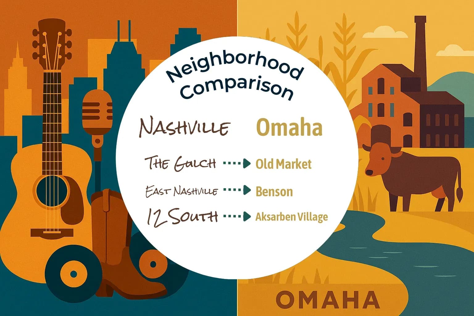 Nashville vs Omaha Neighborhood Comparison