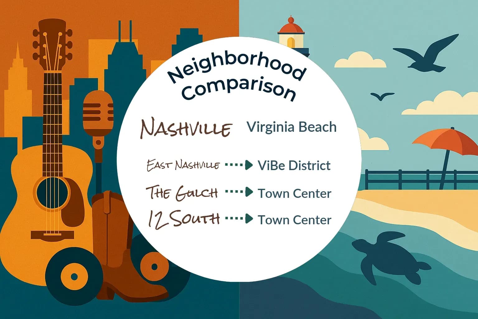 Nashville vs Virginia Beach Neighborhood Comparison
