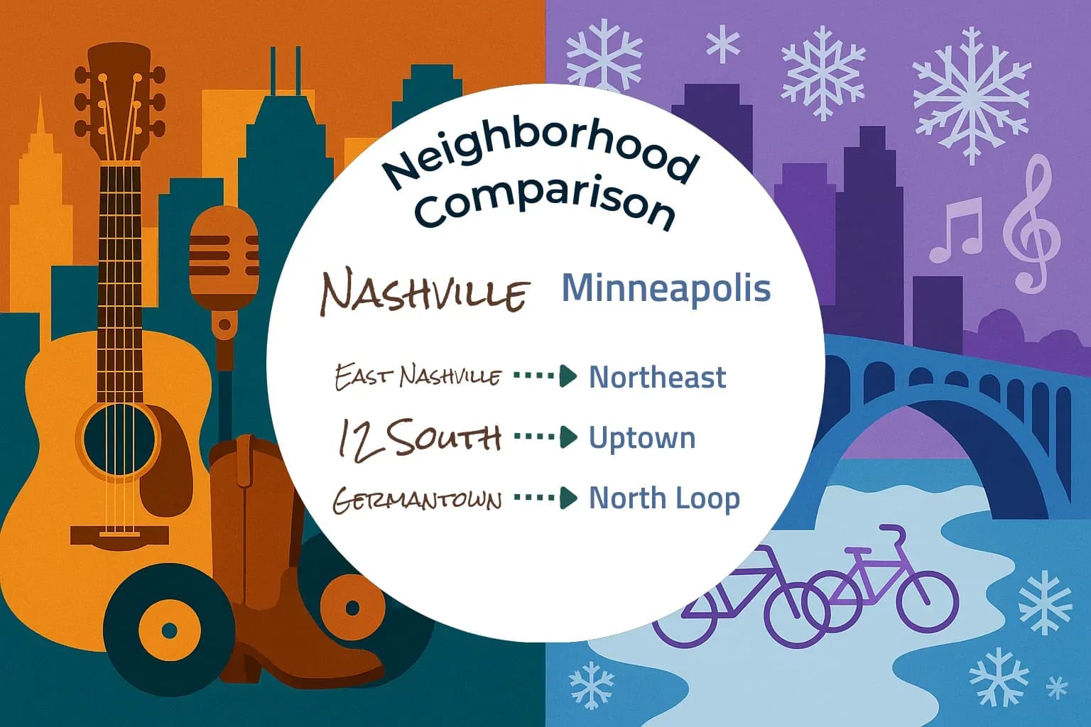 Nashville vs Minneapolis Neighborhood Comparison