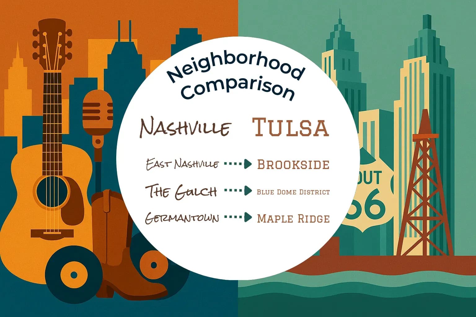 Nashville vs Tulsa Neighborhood Comparison