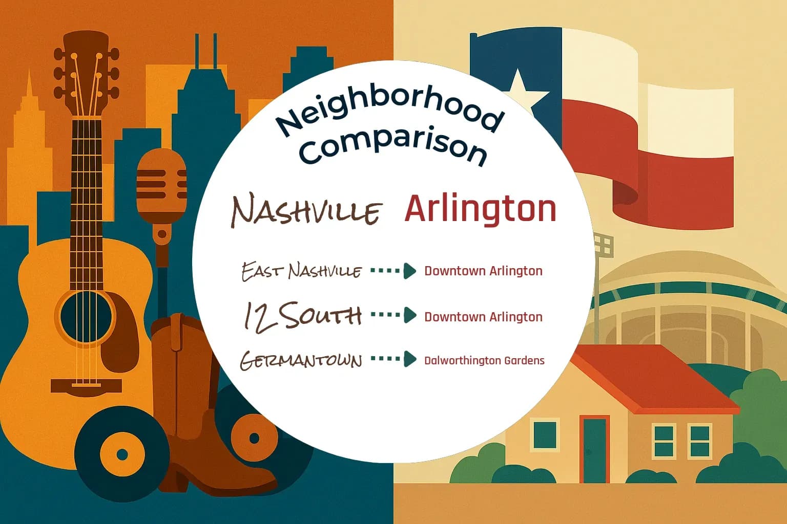 Nashville vs Arlington Neighborhood Comparison
