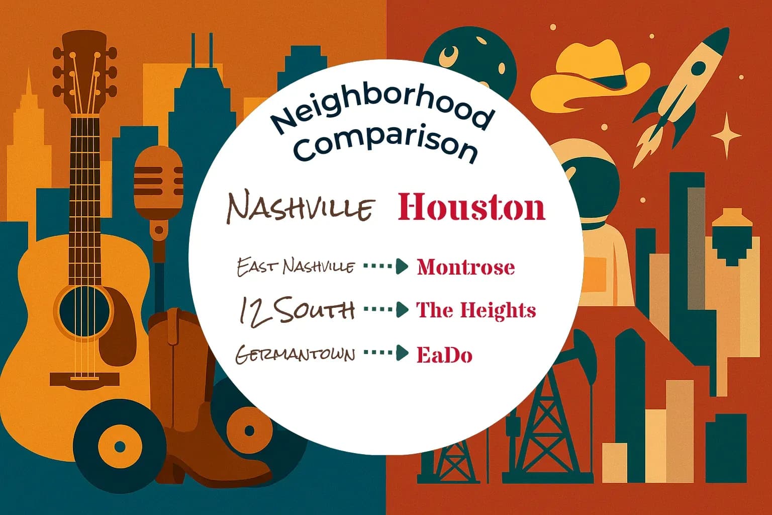 Nashville vs Houston Neighborhood Comparison