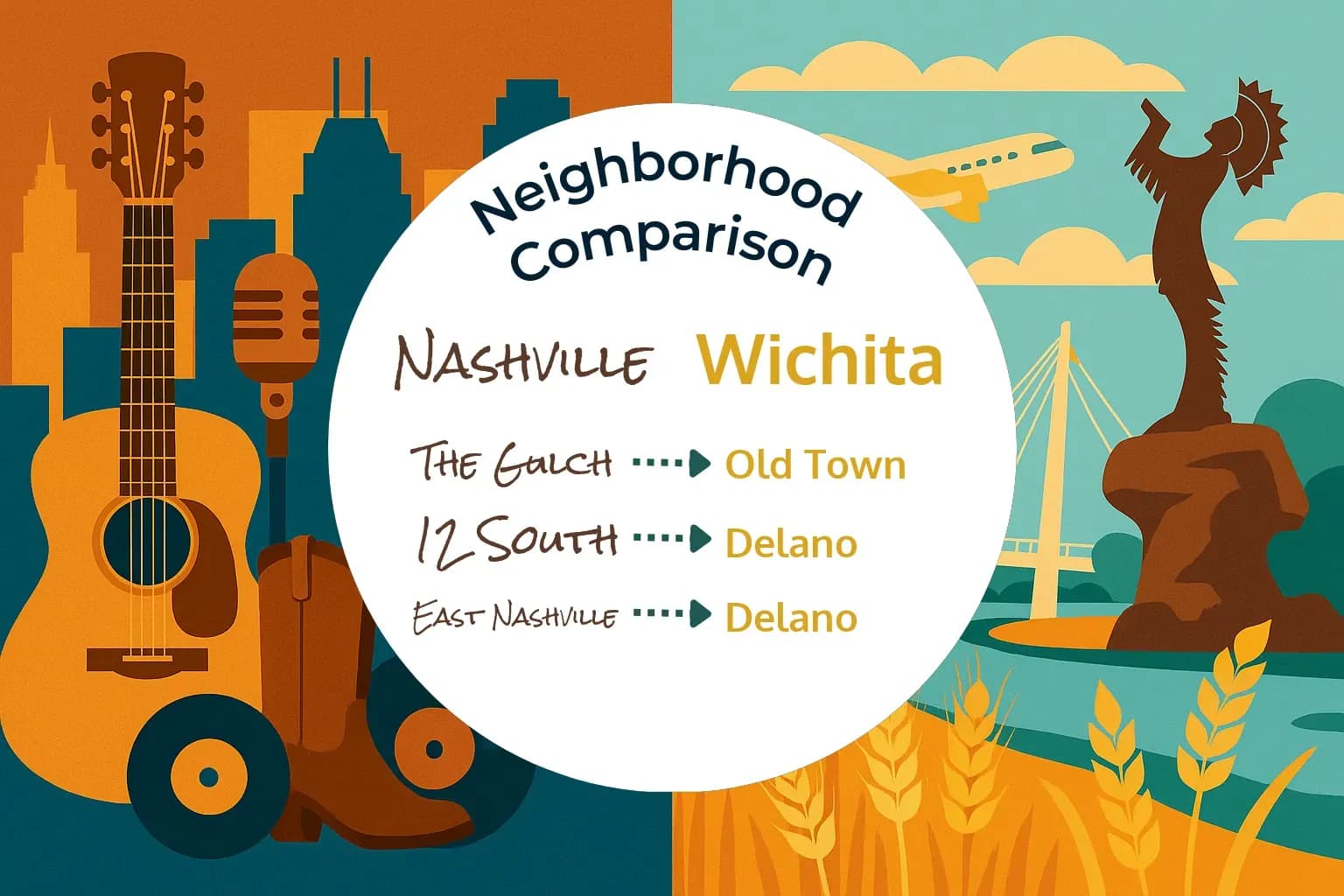 Nashville vs Wichita Neighborhood Comparison