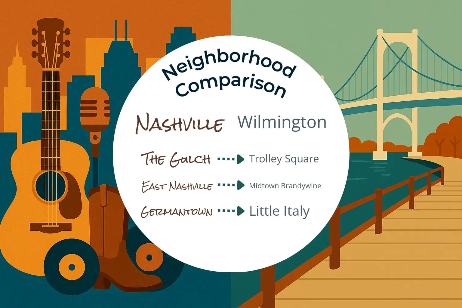 Nashville vs Wilmington Neighborhood Comparison