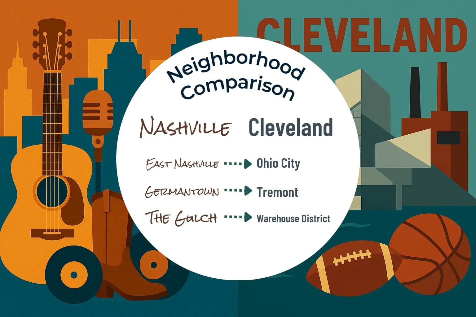 Nashville vs Cleveland Neighborhood Comparison