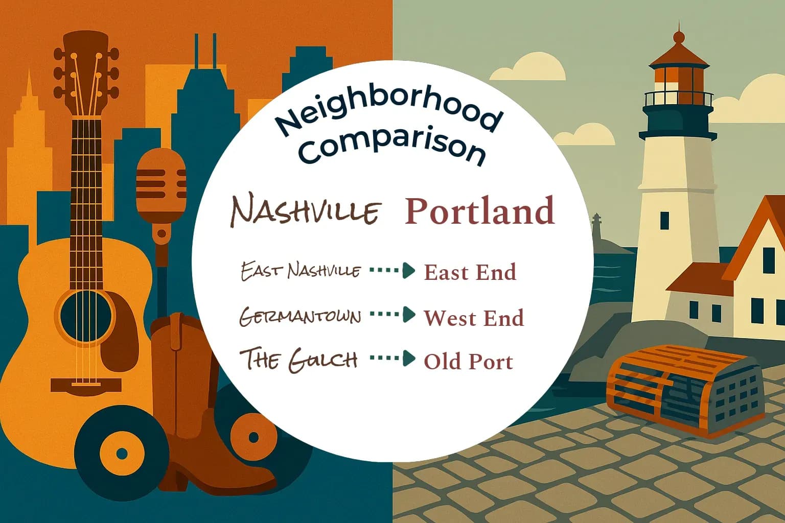 Nashville vs Portland Neighborhood Comparison