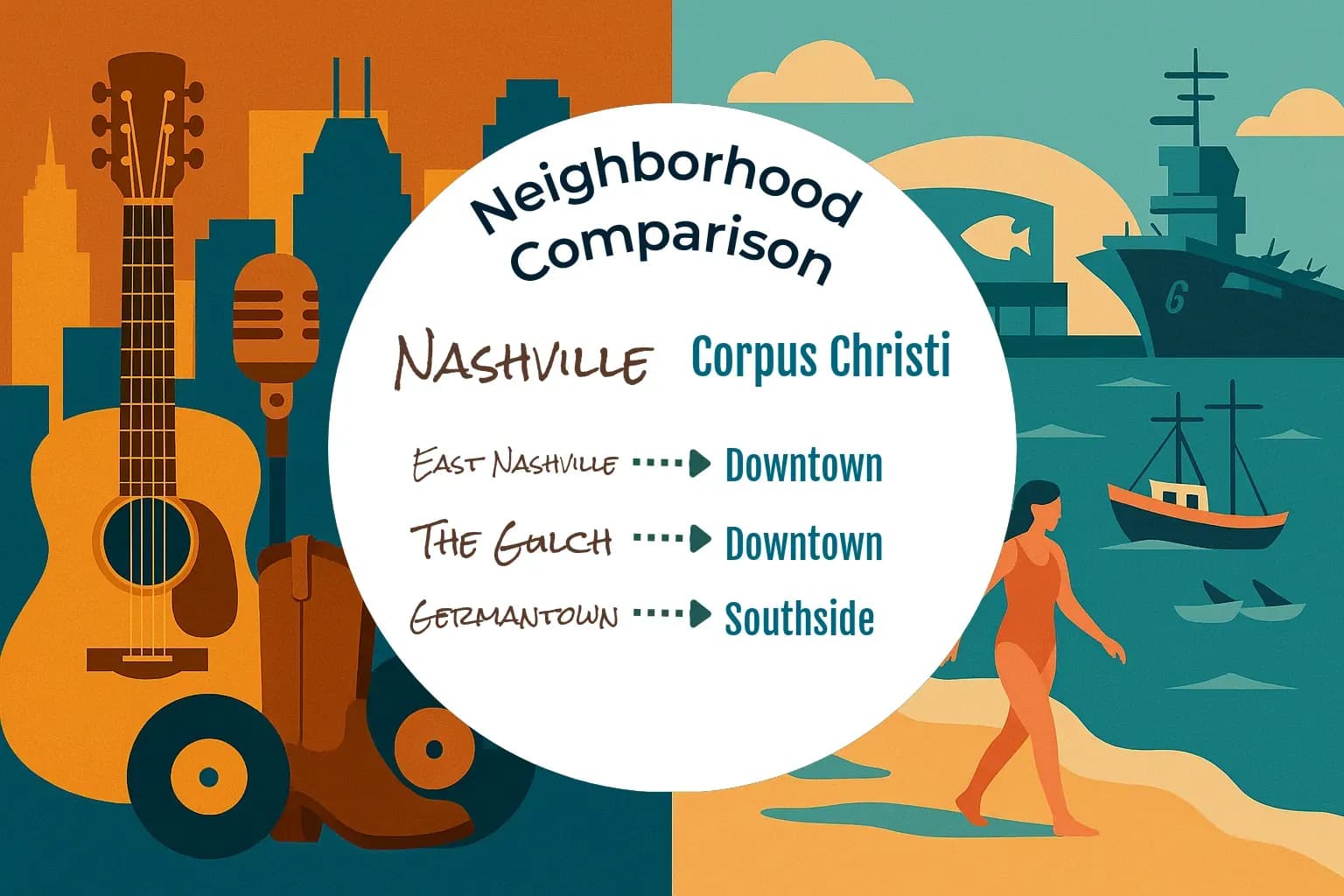 Nashville vs Corpus Christi Neighborhood Comparison