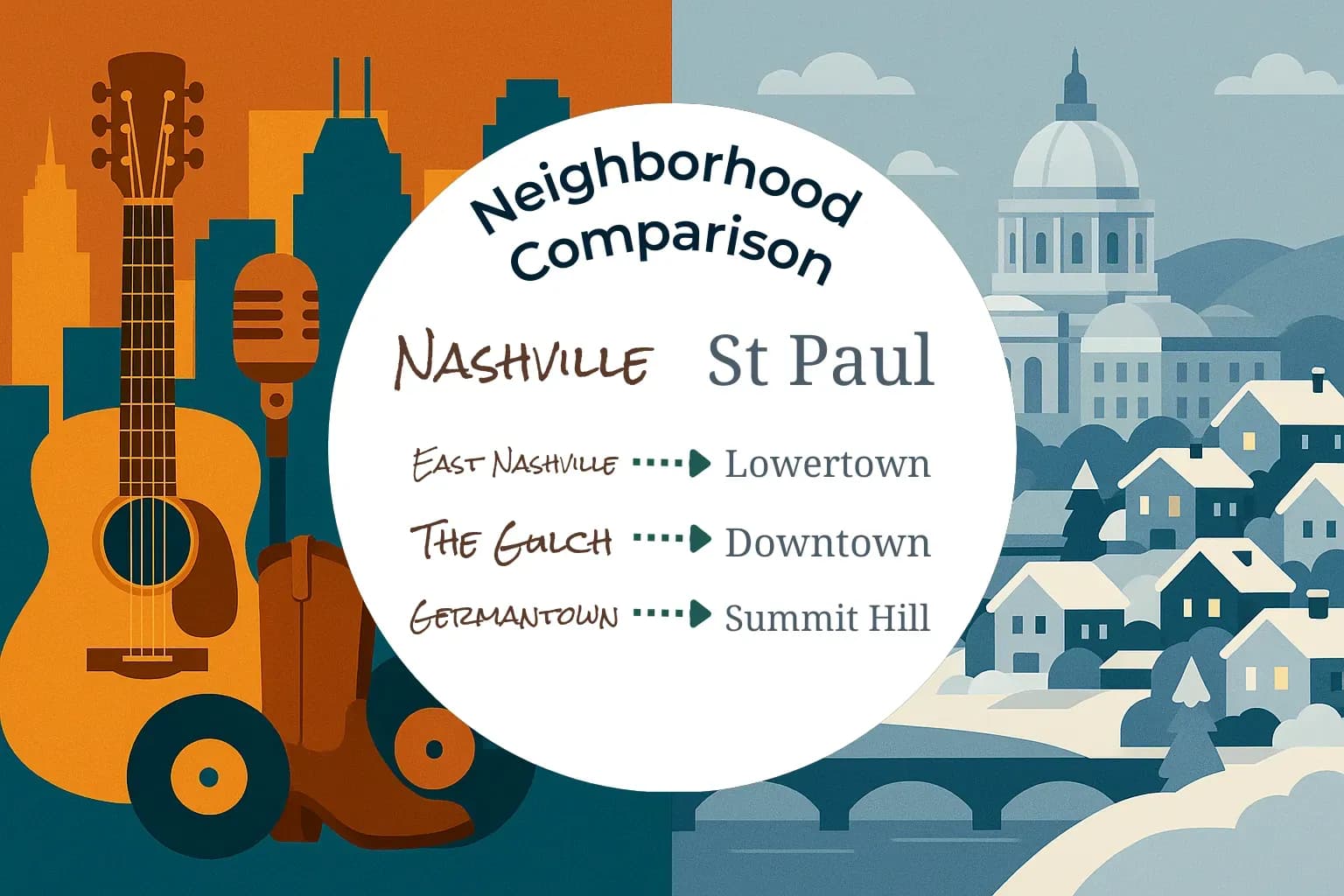 Nashville vs St. Paul Neighborhood Comparison