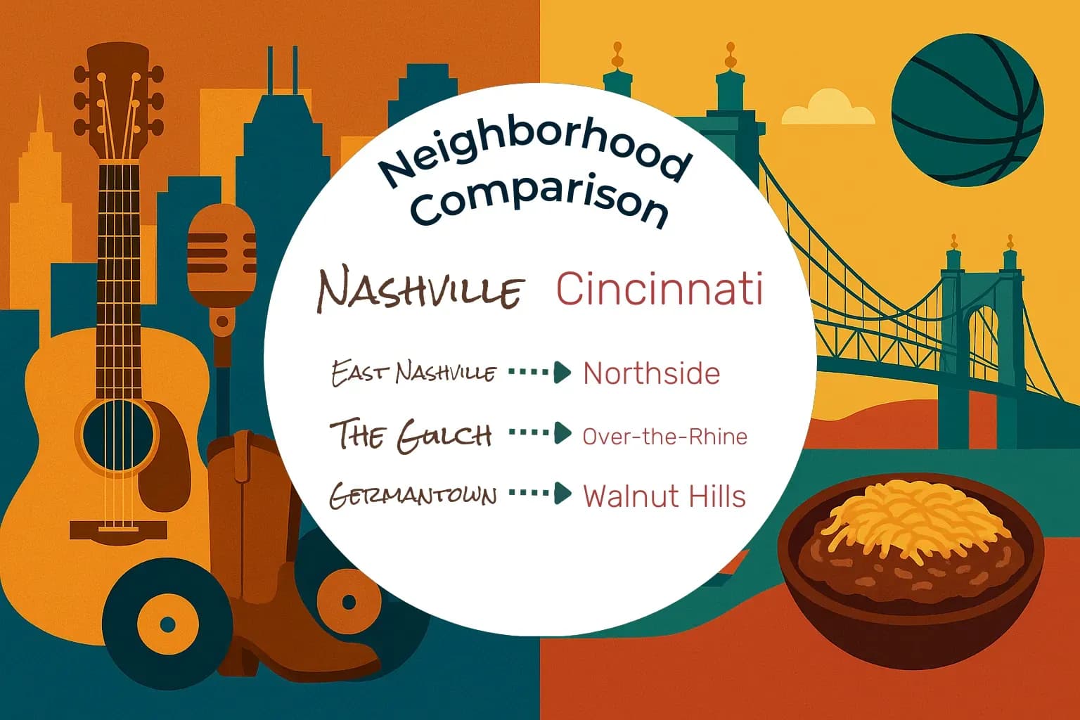 Nashville vs Cincinnati Neighborhood Comparison