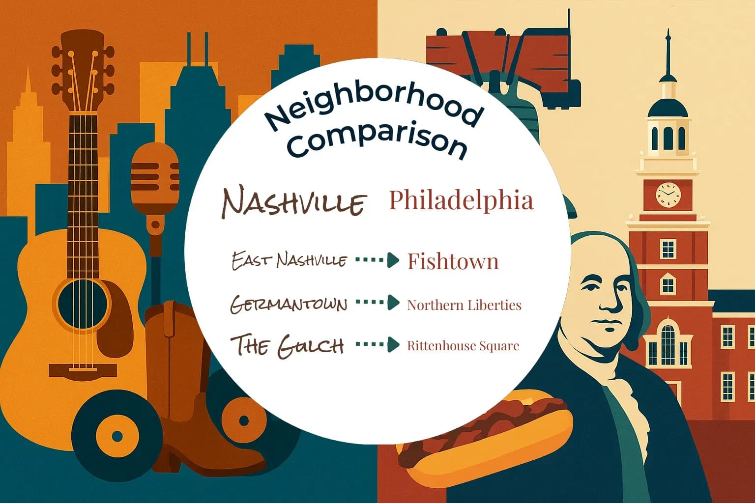 Nashville vs Philadelphia Neighborhood Comparison
