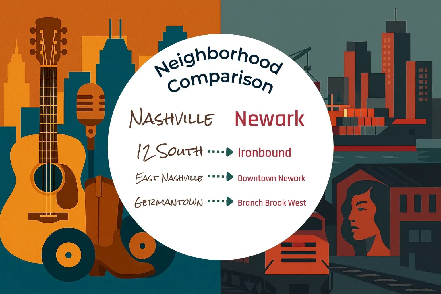 Nashville vs Newark Neighborhood Comparison