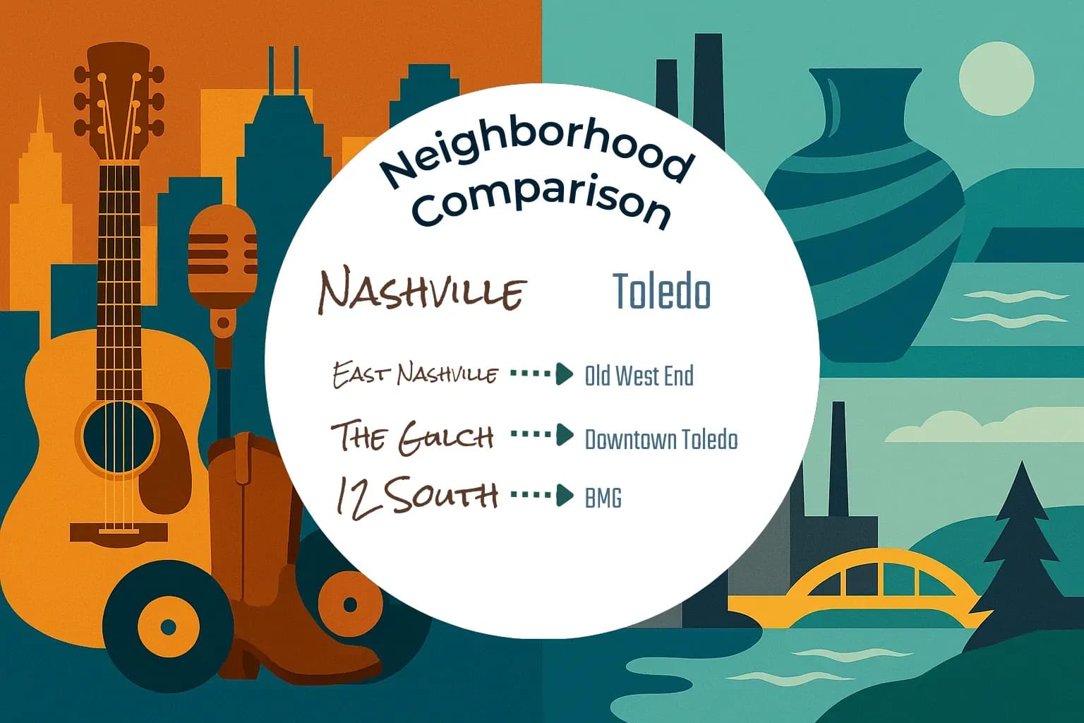 Nashville vs Toledo Neighborhood Comparison