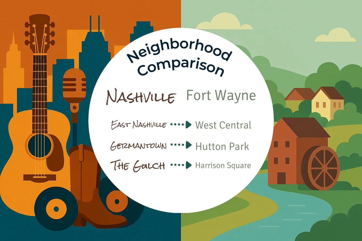 Nashville vs Fort Wayne Neighborhood Comparison