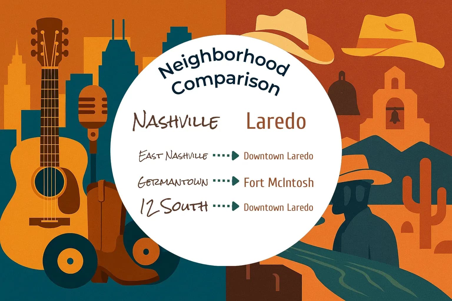 Nashville vs Laredo Neighborhood Comparison