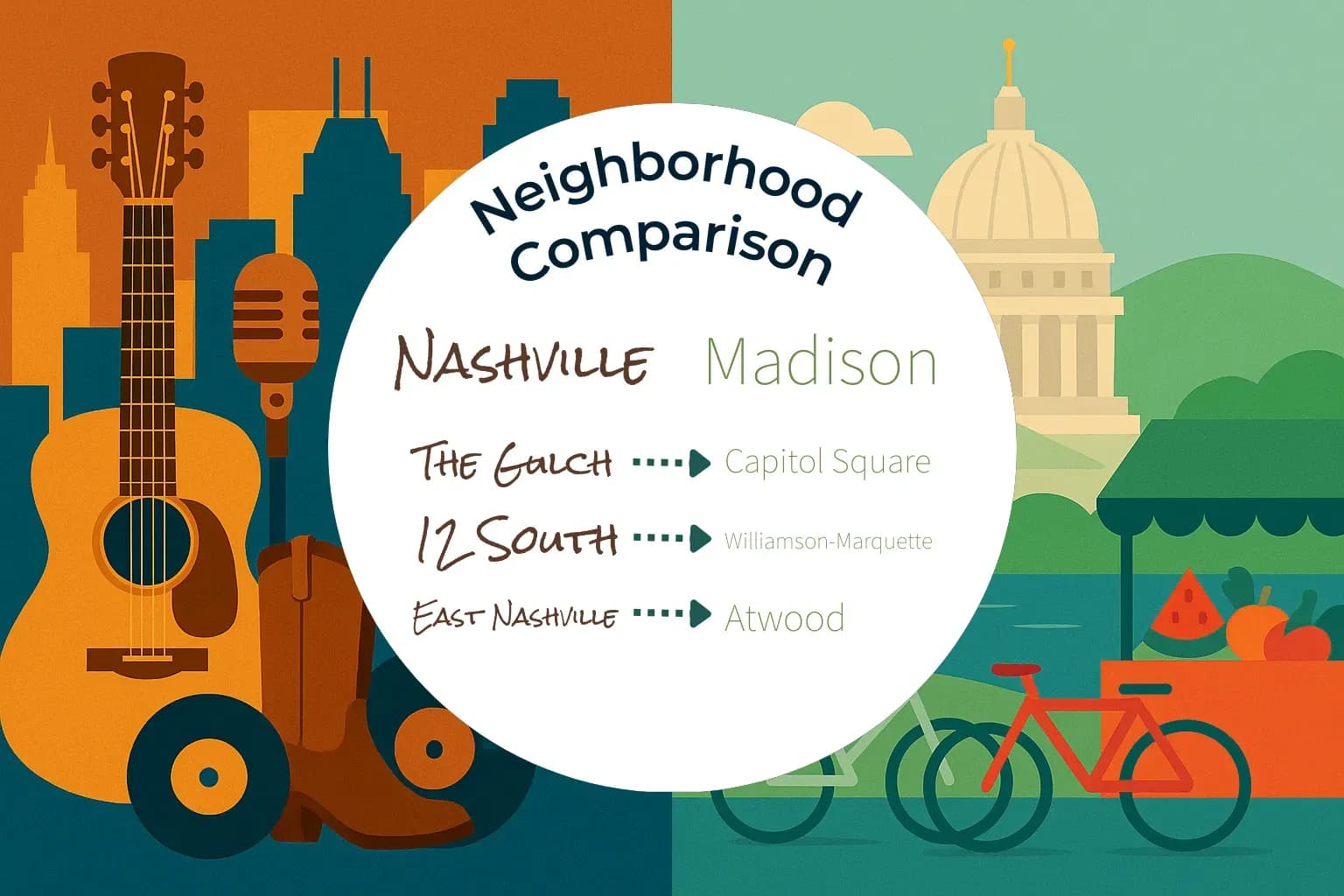 Nashville vs Madison Neighborhood Comparison