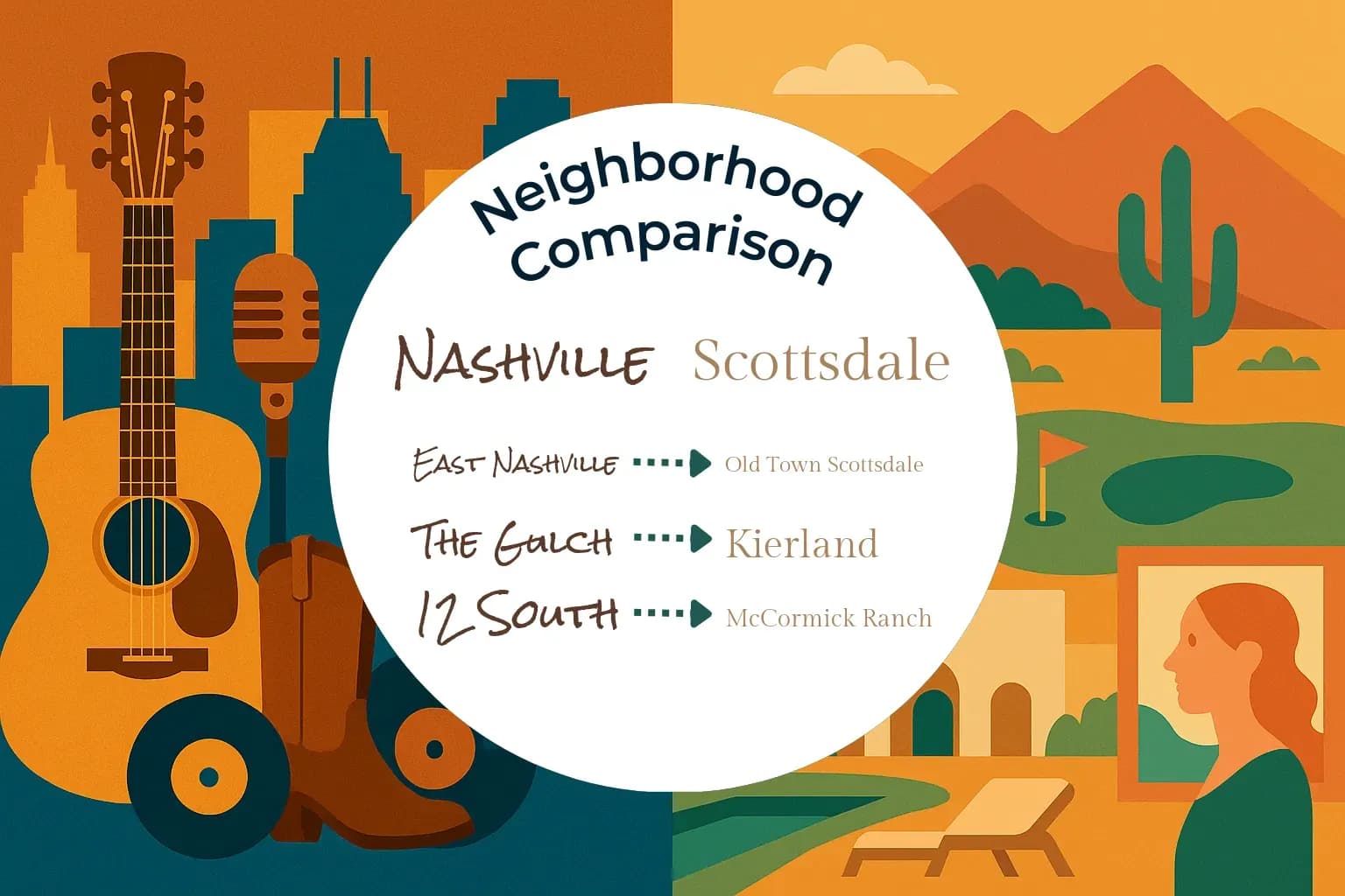Nashville vs Scottsdale Neighborhood Comparison