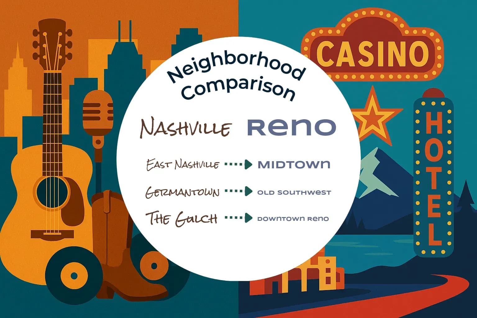 Nashville vs Reno Neighborhood Comparison