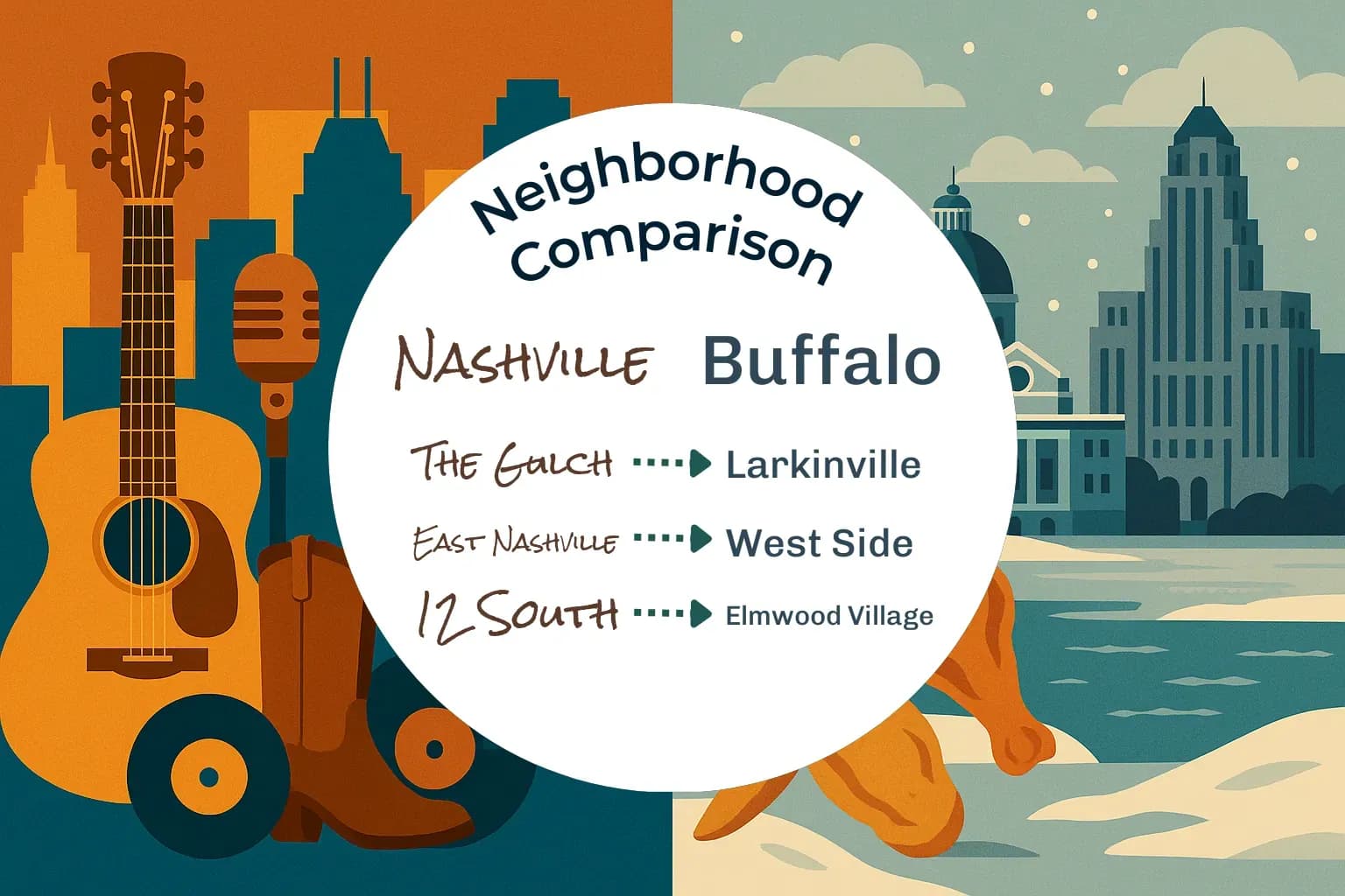 Nashville vs Buffalo Neighborhood Comparison