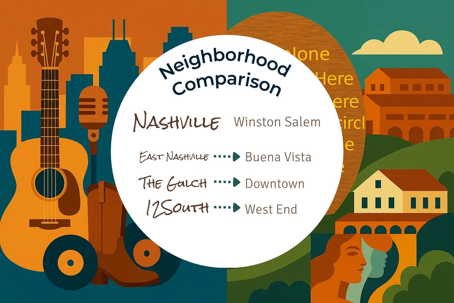 Nashville vs Winston Salem Neighborhood Comparison