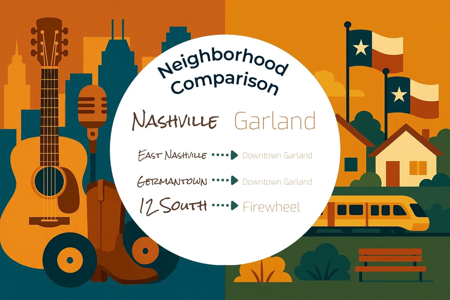 Nashville vs Garland Neighborhood Comparison