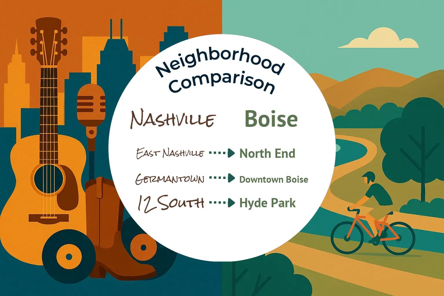Nashville vs Boise Neighborhood Comparison