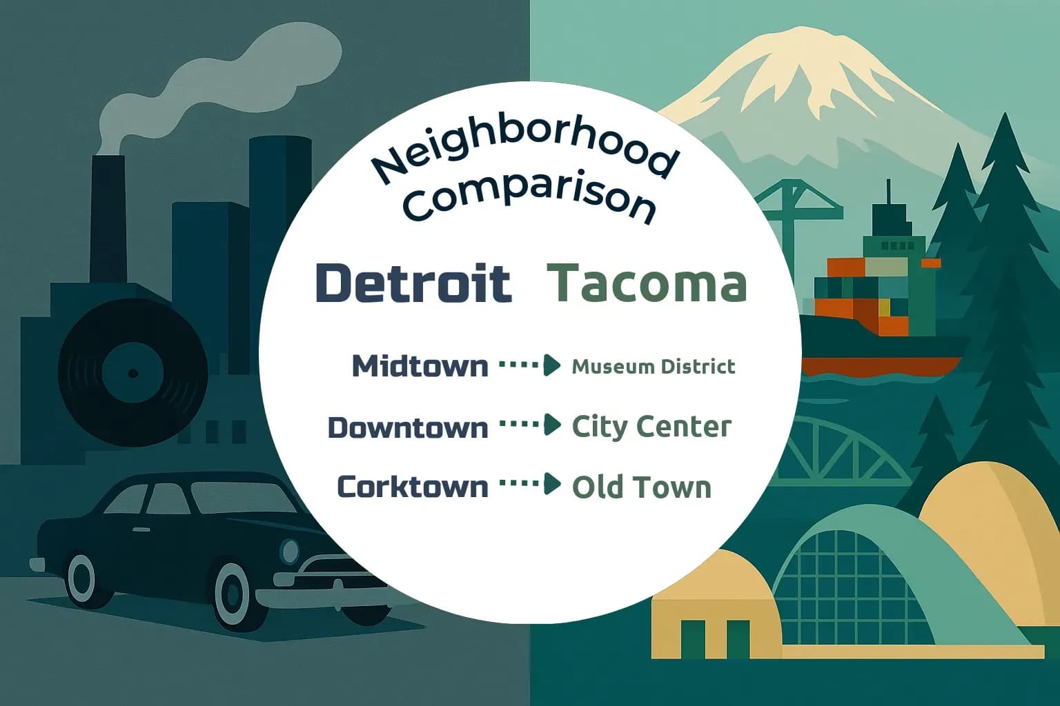 Detroit vs Tacoma Neighborhood Comparison