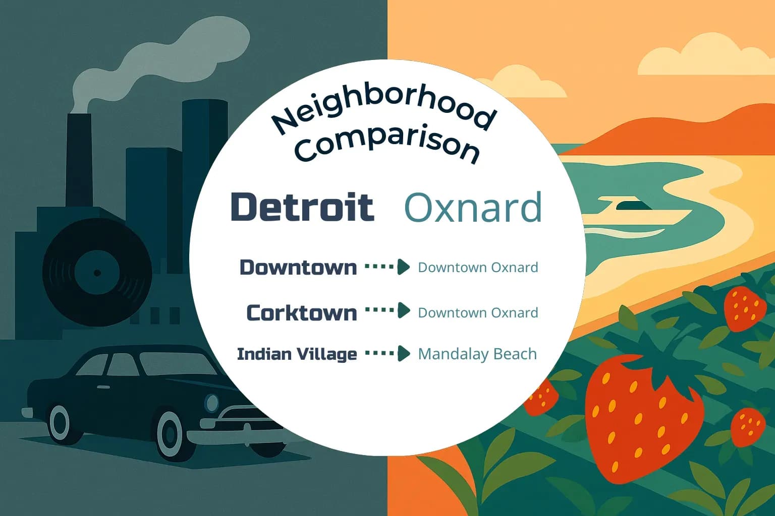 Detroit vs Oxnard Neighborhood Comparison