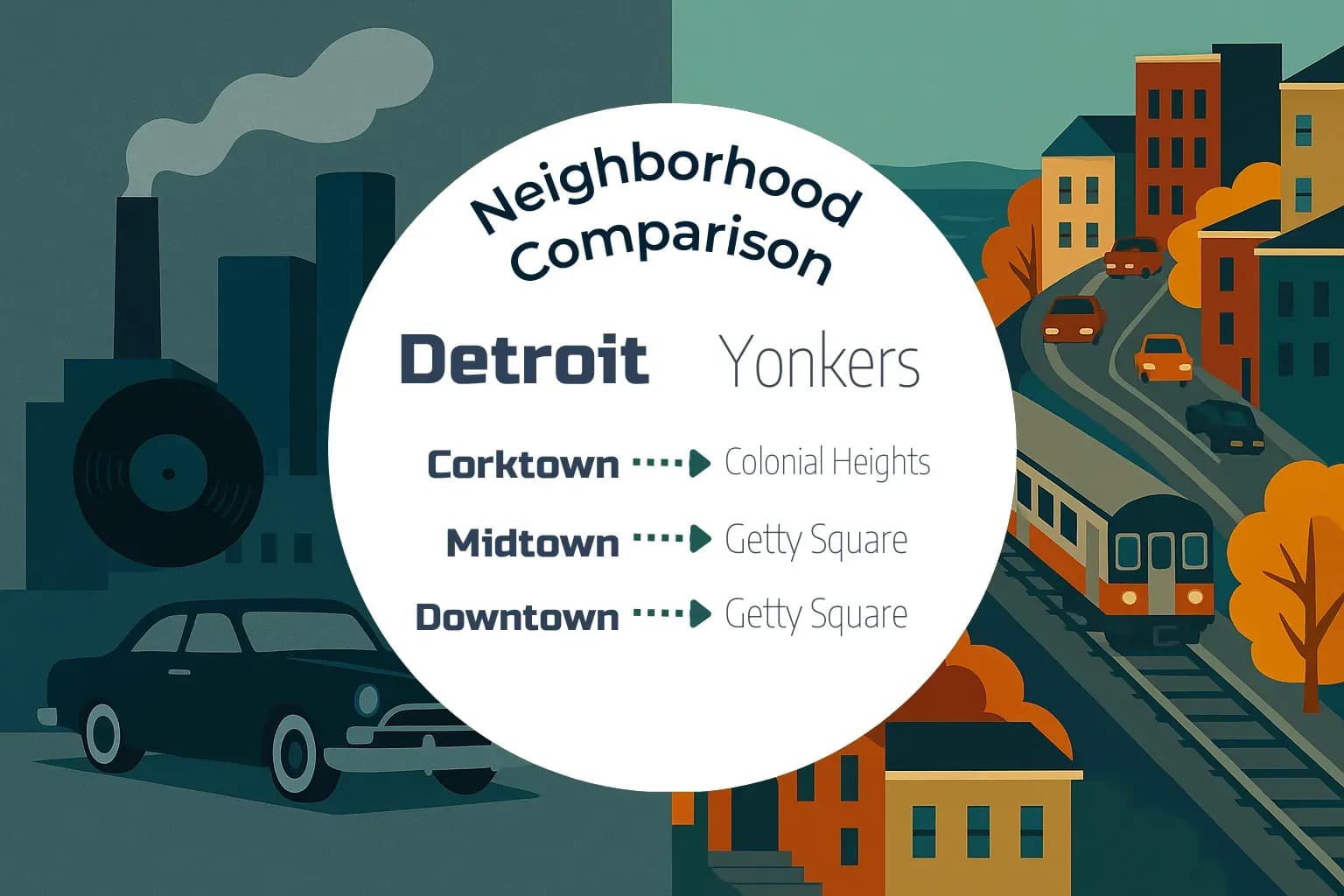 Detroit vs Yonkers Neighborhood Comparison