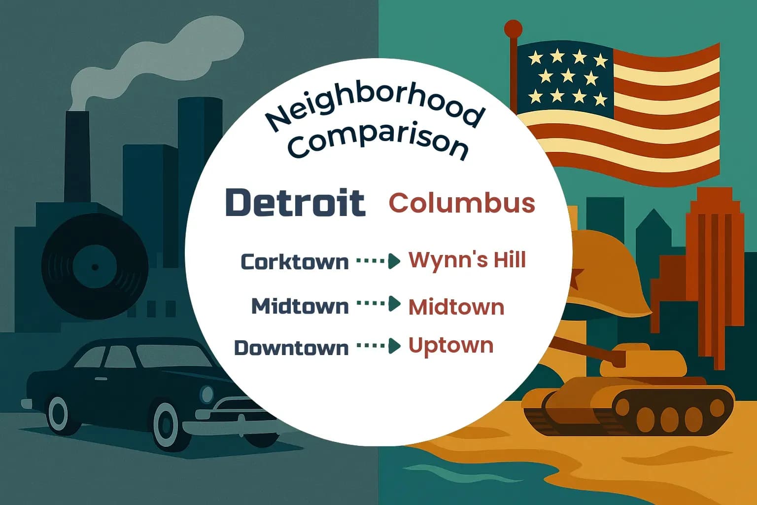 Detroit vs Columbus Neighborhood Comparison