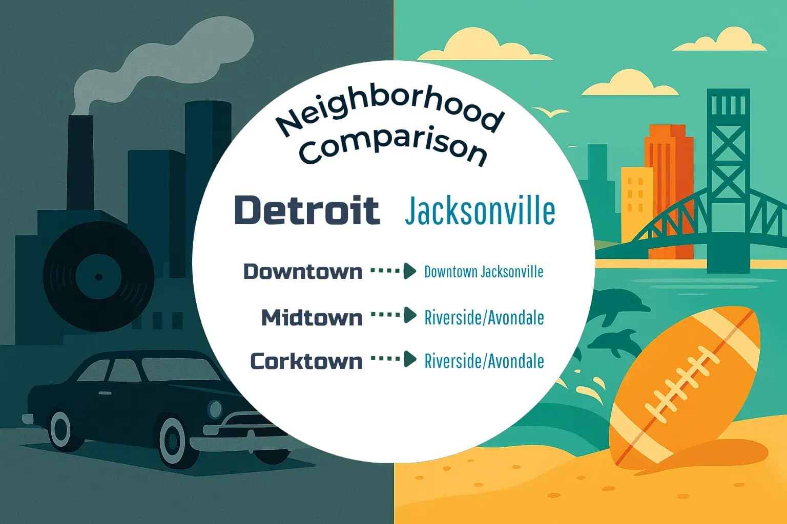 Detroit vs Jacksonville Neighborhood Comparison