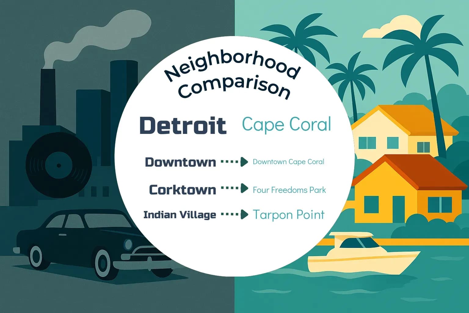 Detroit vs Cape Coral Neighborhood Comparison