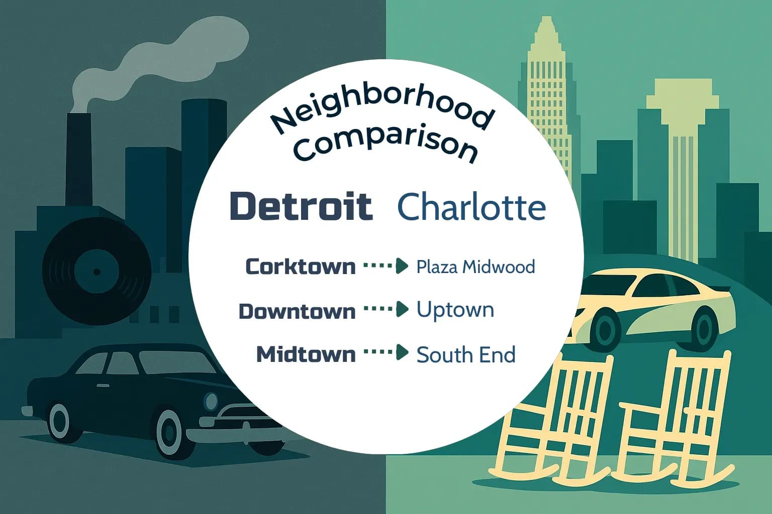 Detroit vs Charlotte Neighborhood Comparison