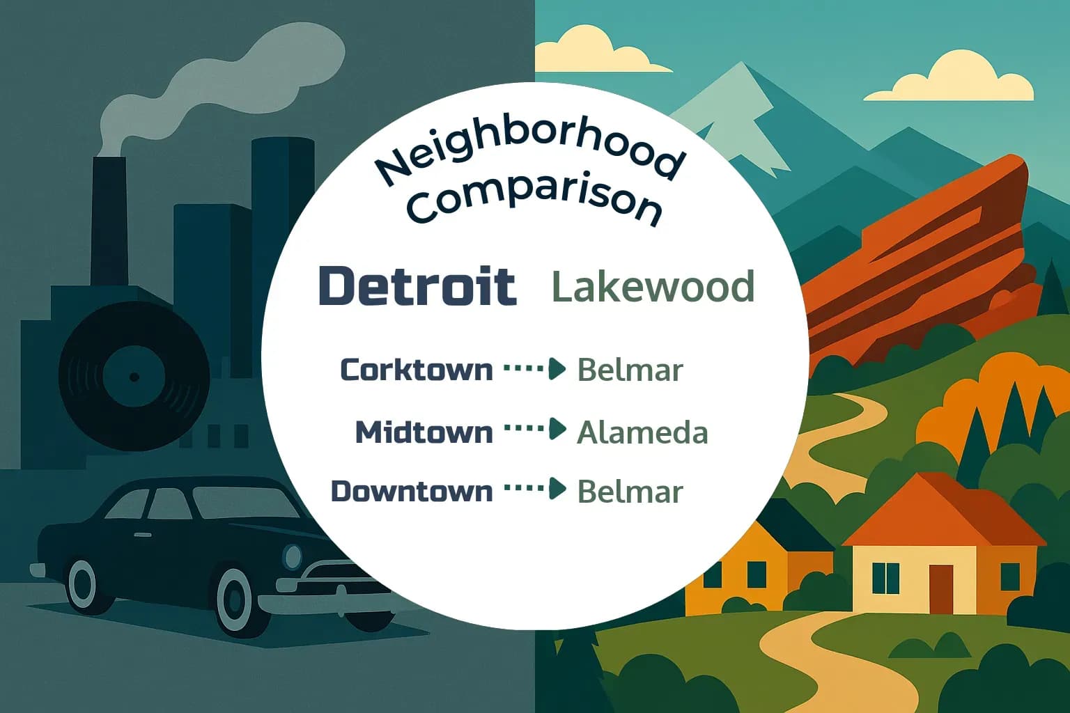 Detroit vs Lakewood Neighborhood Comparison