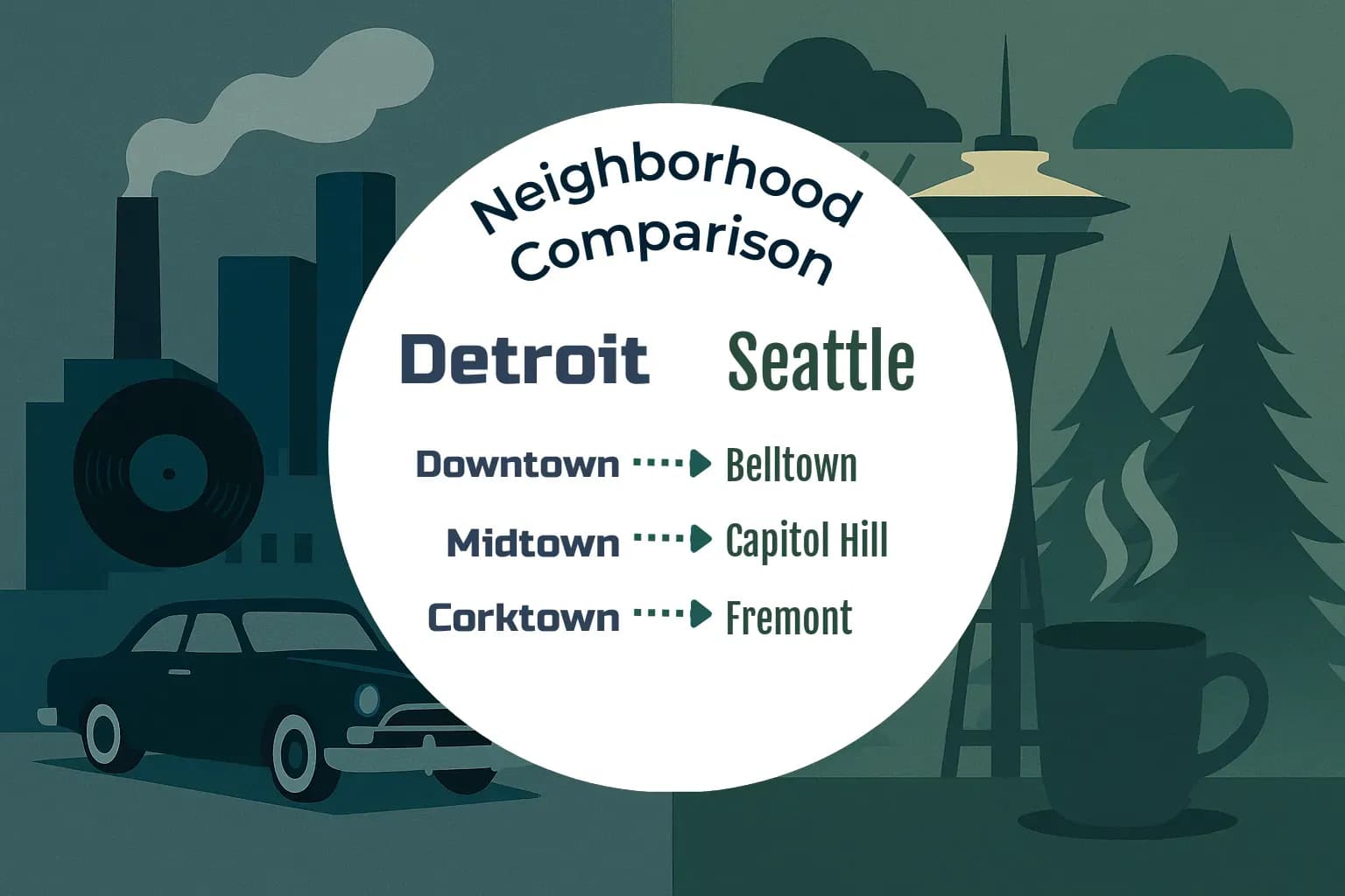 Detroit vs Seattle Neighborhood Comparison