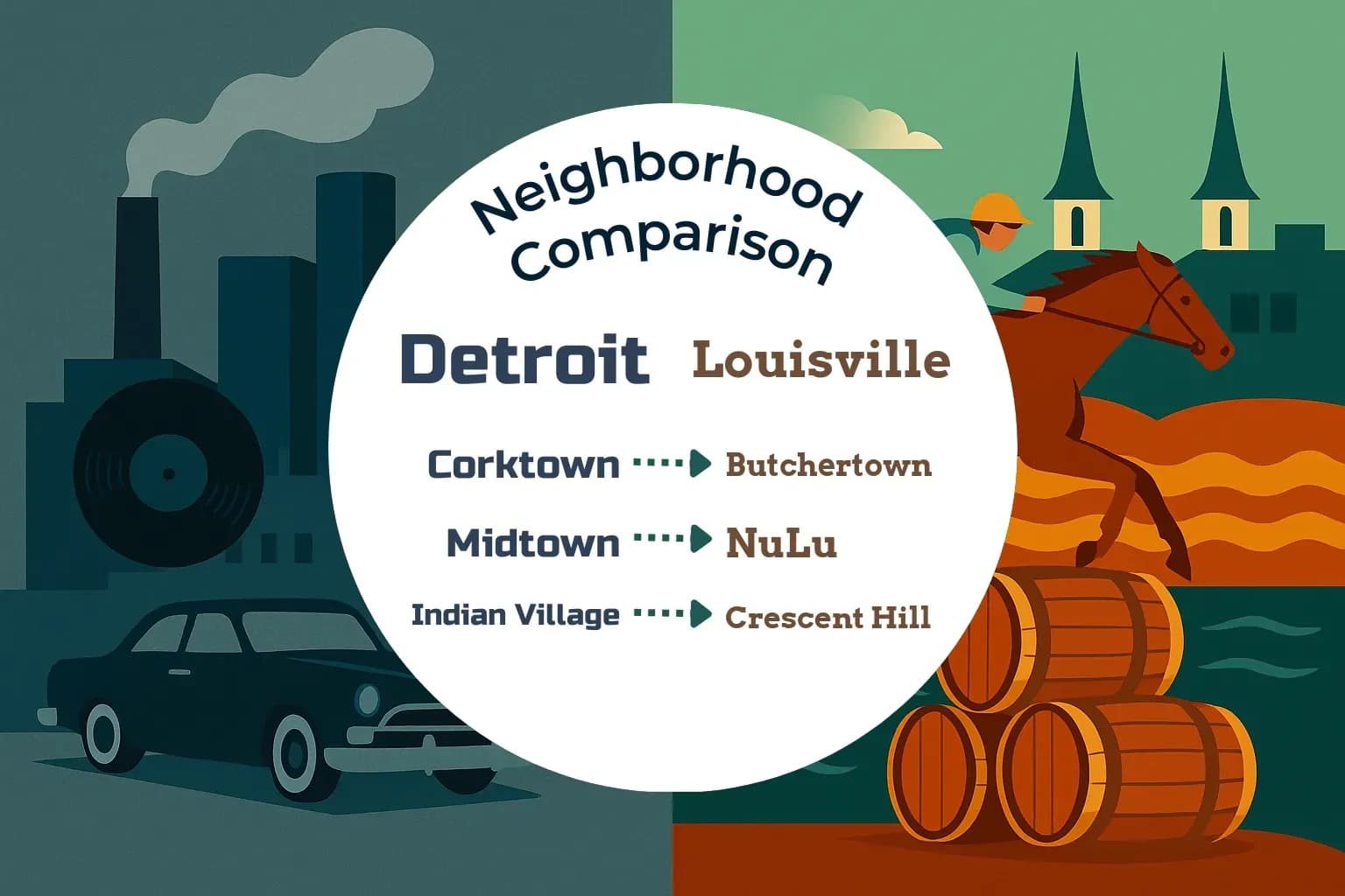 Detroit vs Louisville Neighborhood Comparison