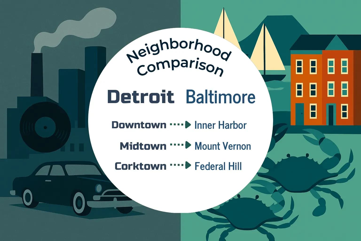 Detroit vs Baltimore Neighborhood Comparison