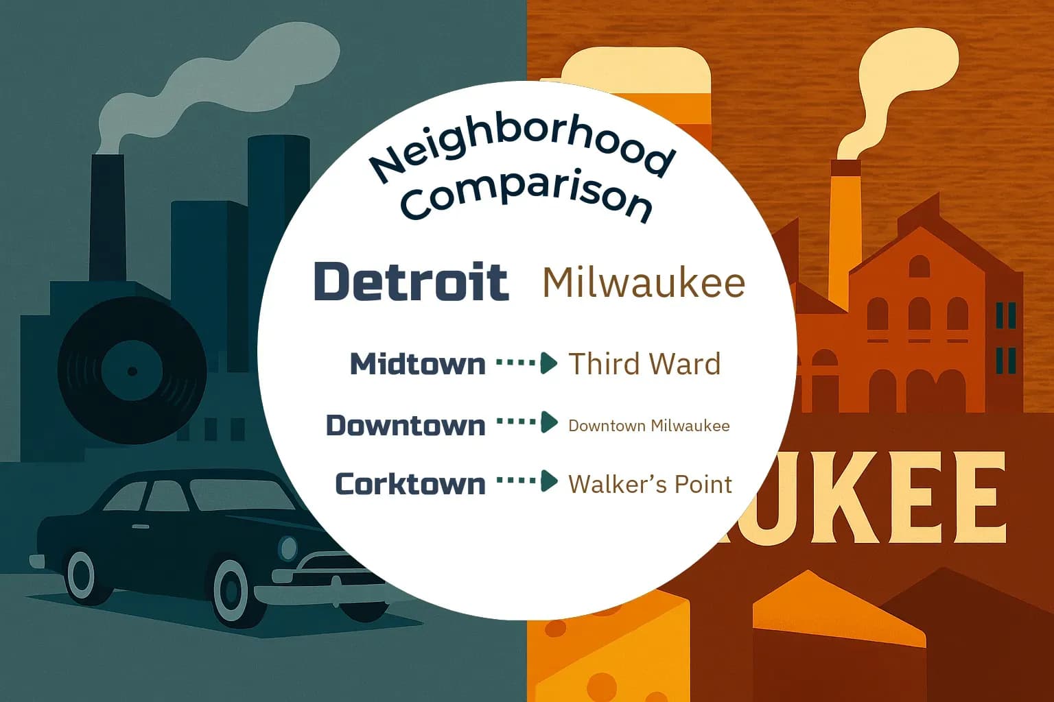 Detroit vs Milwaukee Neighborhood Comparison
